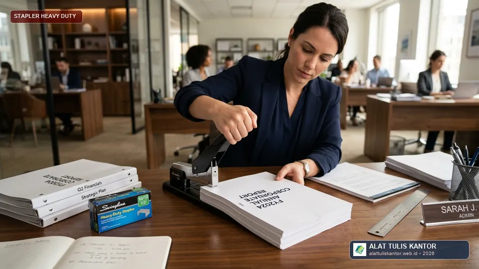 Cara Memilih Stapler Heavy Duty Anti Macet untuk Berkas Tebal 100 Lembar