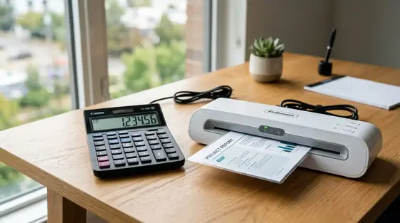 Kalkulator dan Mesin Laminating - alat tulis kantor